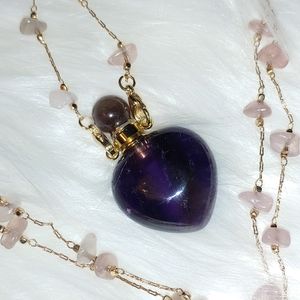 🆕Stunning Natural Stone Perfume Necklace